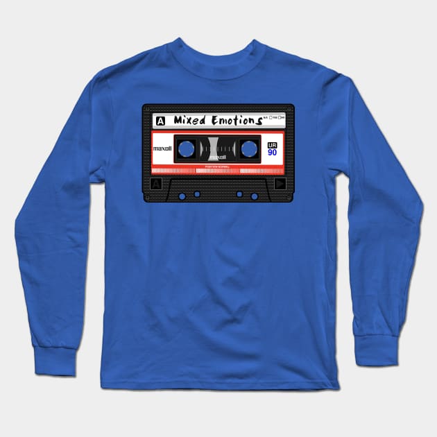 Mixed Emotions Cassette Long Sleeve T-Shirt by Craighedges